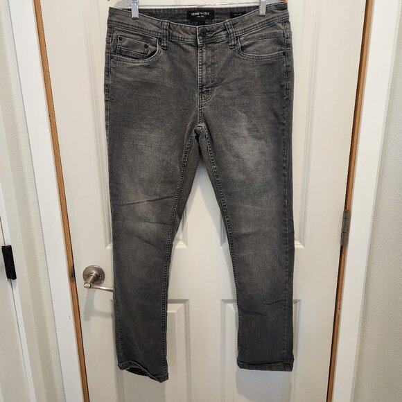 Men's Kenneth Cole Gray Slim Fit Jeans, Size 33 x 32 - Picture 1 of 12